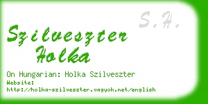 szilveszter holka business card